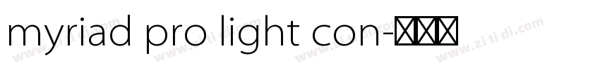 myriad pro light con字体转换